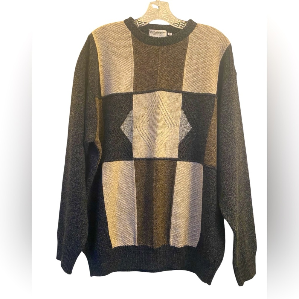 Merino Wool Sweater Mens Sz L Norm Thompson